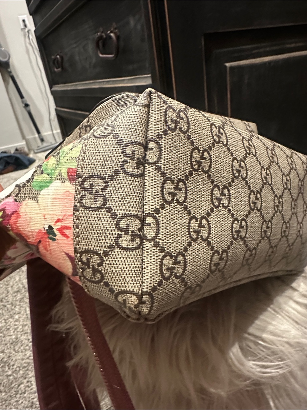 ๐บ๐ธBundle Gucci Bloom GG Canvas Backpack with Pink Leather Zip Wallet - Picture 13 of 16
